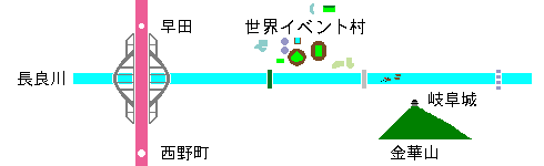 路線図（早田〜西野町）